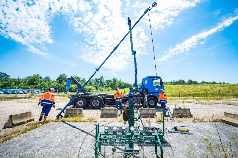 Intervention technique sur un puits de stockage souterrain de gaz avec l’appui des experts Storengy.